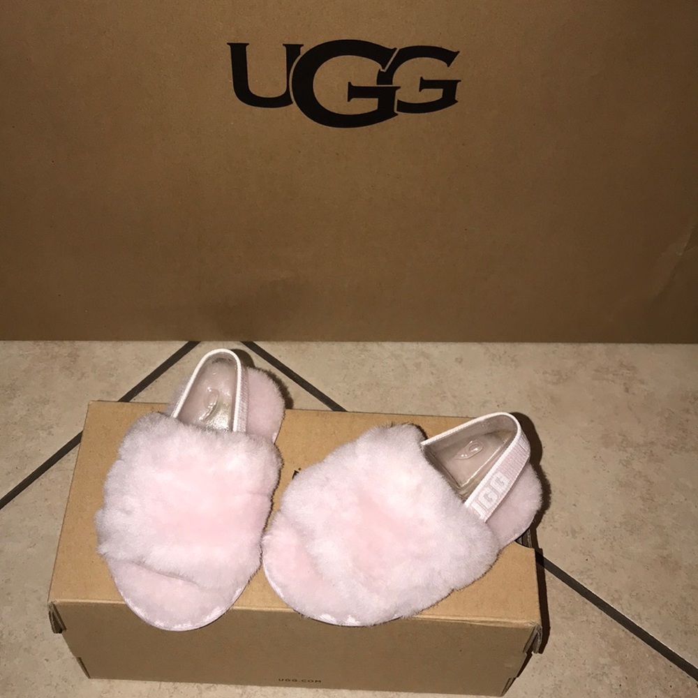 Toddler FLUFF YEAH SLIDE SEASHELL PINK - Picture 2 of 4